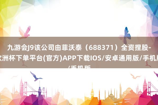九游会J9该公司由菲沃泰（688371）全资捏股-欧洲杯下单平台(官方)APP下载IOS/安卓通用版/手机版