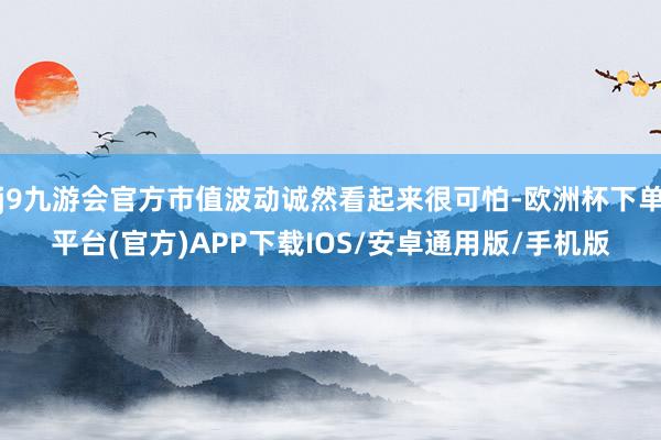 j9九游会官方市值波动诚然看起来很可怕-欧洲杯下单平台(官方)APP下载IOS/安卓通用版/手机版