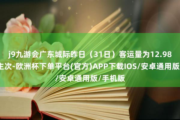 j9九游会广东城际昨日（31日）客运量为12.98万东谈主次-欧洲杯下单平台(官方)APP下载IOS/安卓通用版/手机版
