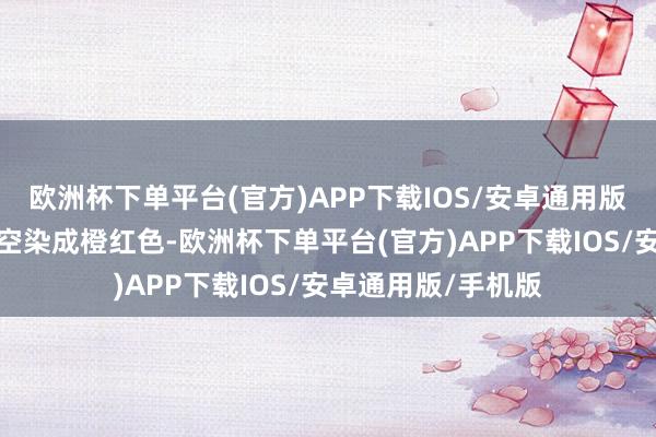 欧洲杯下单平台(官方)APP下载IOS/安卓通用版/手机版落日将天空染成橙红色-欧洲杯下单平台(官方)APP下载IOS/安卓通用版/手机版