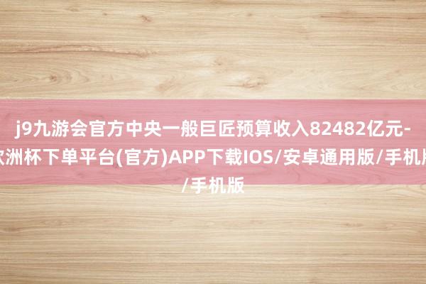 j9九游会官方中央一般巨匠预算收入82482亿元-欧洲杯下单平台(官方)APP下载IOS/安卓通用版/手机版